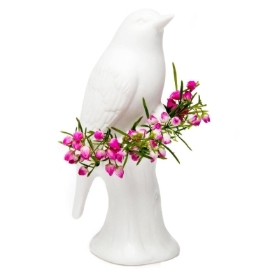 Porcelain bird vase